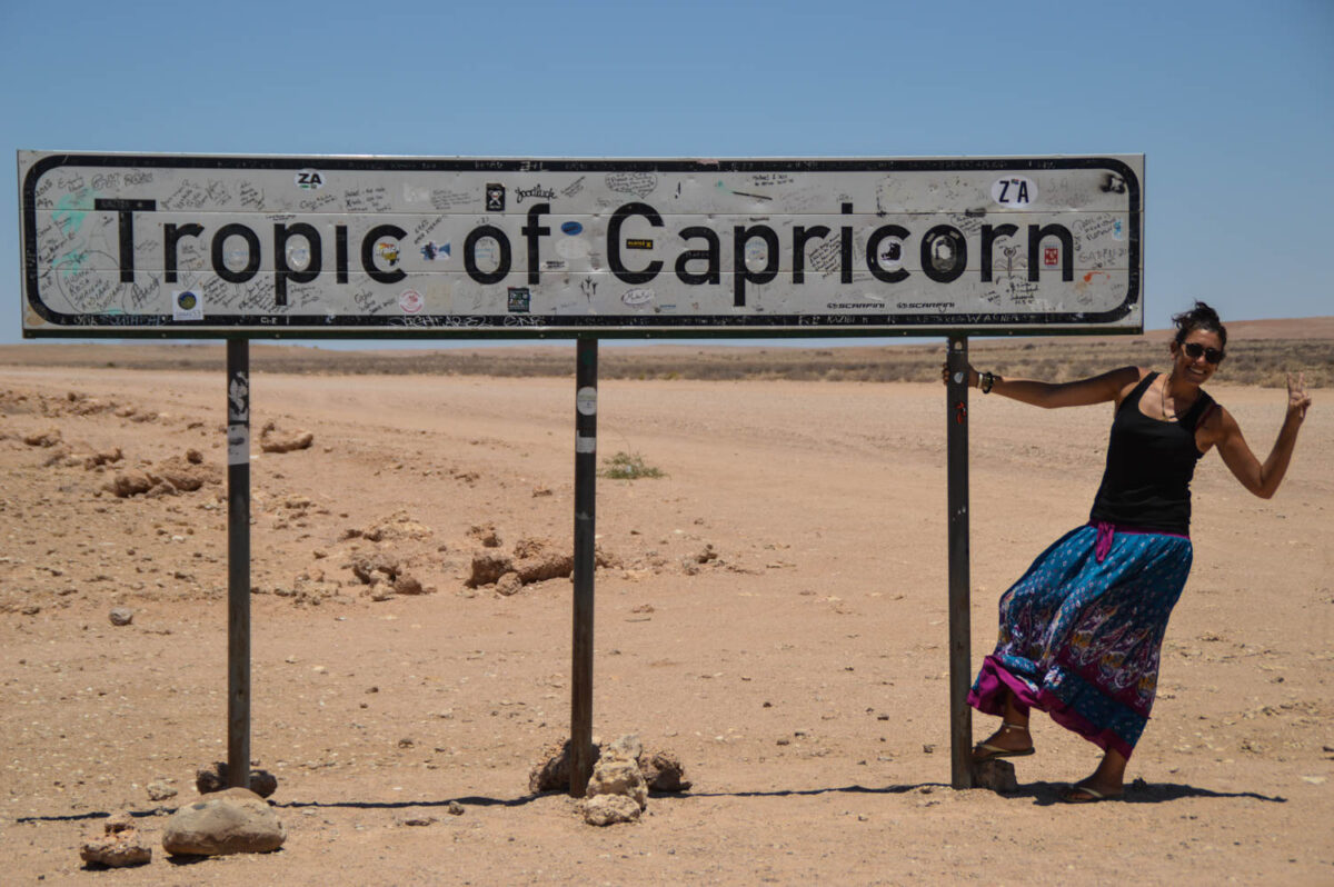 Viaggio in Namibia: guida completa per organizzarlo (itinerari, periodo migliore e consigli) 17 Tropico del Capricorno