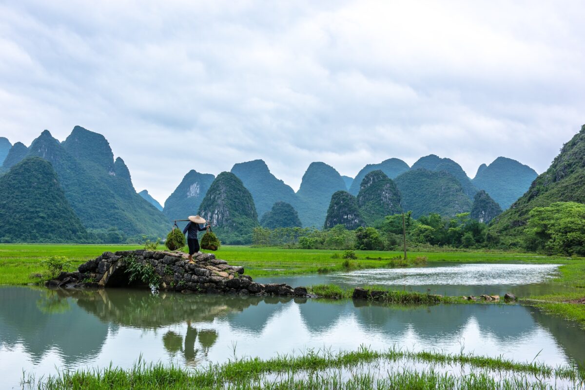 Panorama a Guilin in Cina
